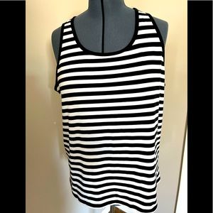 Sleeveless Striped Summer Top 3X